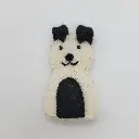 펠트 개 손가락 인형