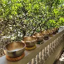 Full Moon 7 Chakra Singing Bowl Plain Antique Set