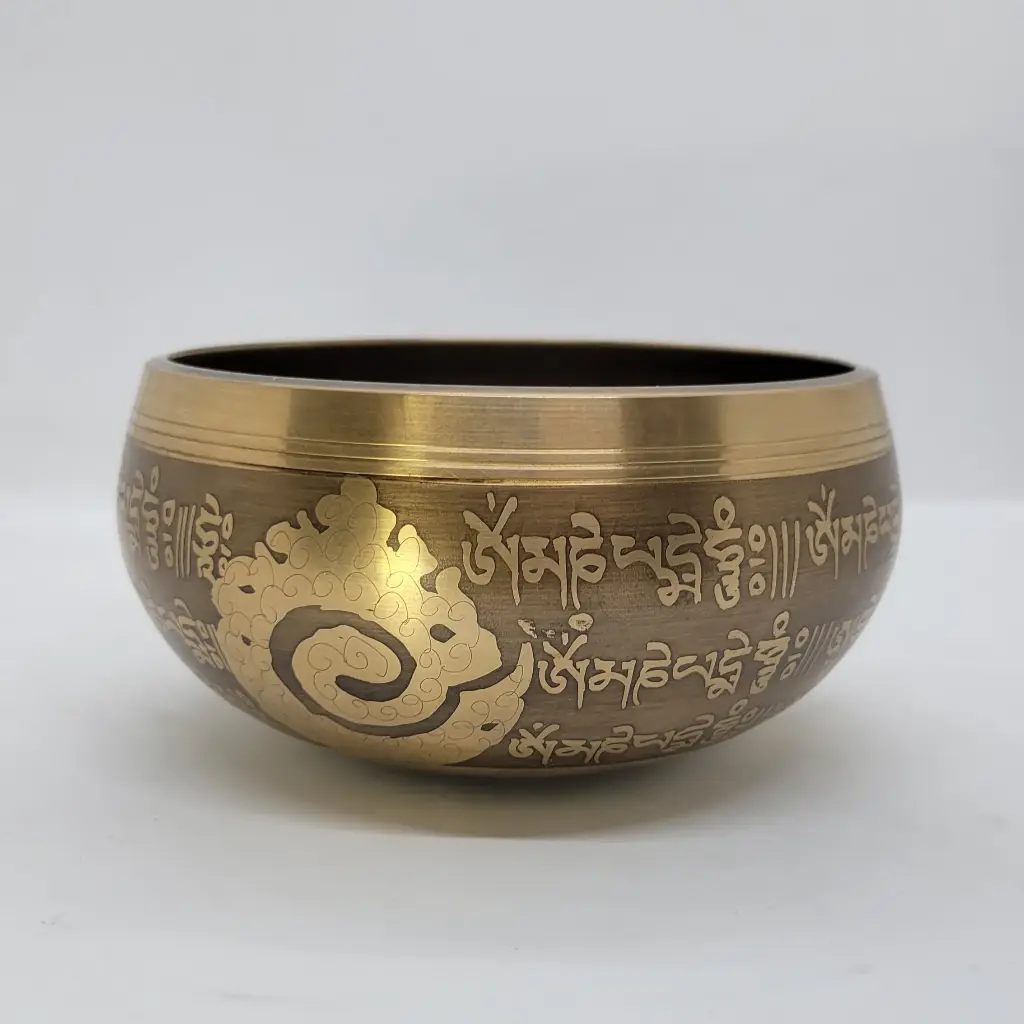 Golden Spiral Mantra Singing Bowl (6 Inch) – #GSMB6007