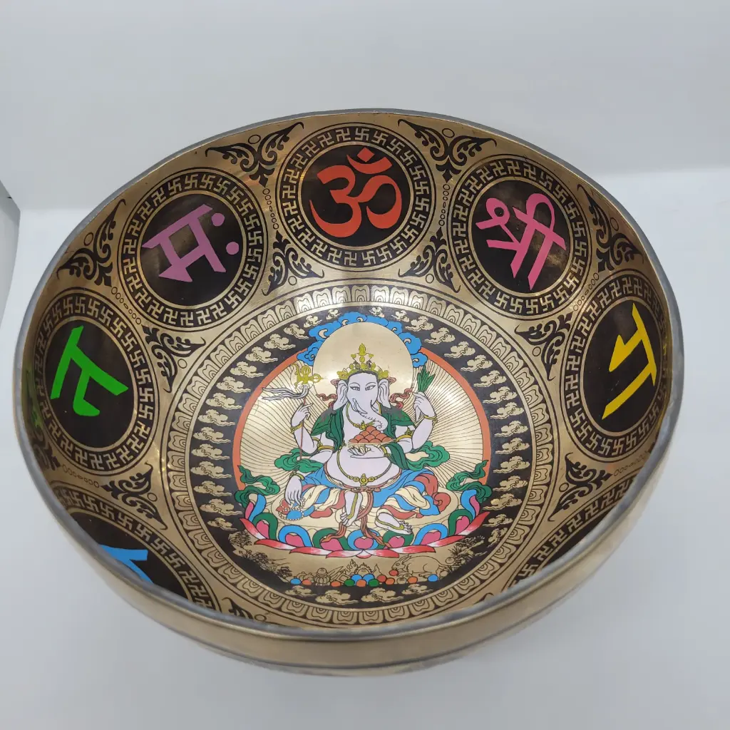 Ganesha Prosperity Singing Bowl (9 Inch) – #GPSB9015