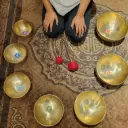 Golden Harmony 7 Chakra Singing Bowl Set – #GH7CSB023