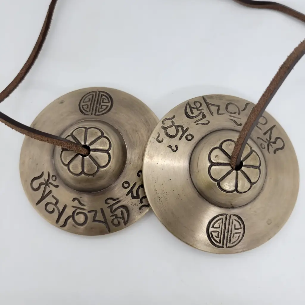 Lotus Mantra Tingsha Cymbals