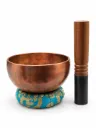Copper-Tone Singing Bowl with Mottled Finish