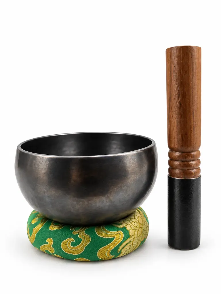 Handmade Black Singing Bowl from Nepal