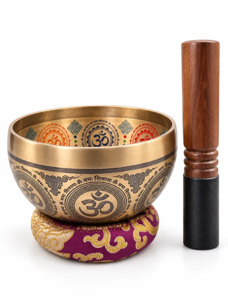 Handmade Shiva Singing Bowl from Nepal with Om Namah Shivaya Mantra