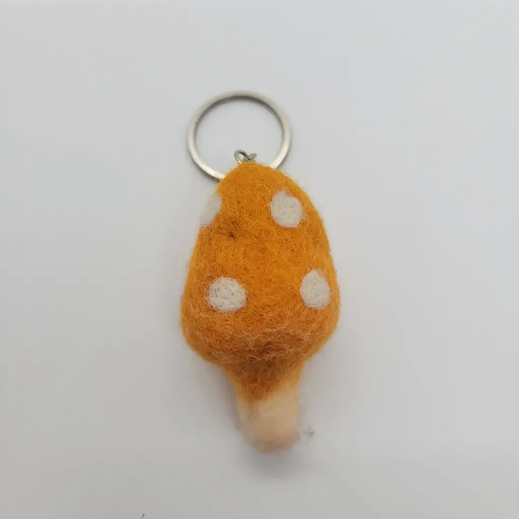 Felt Mushroom Keychain