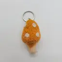 펠트 버섯 열쇠고리