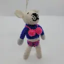 Felt Dog Keychain