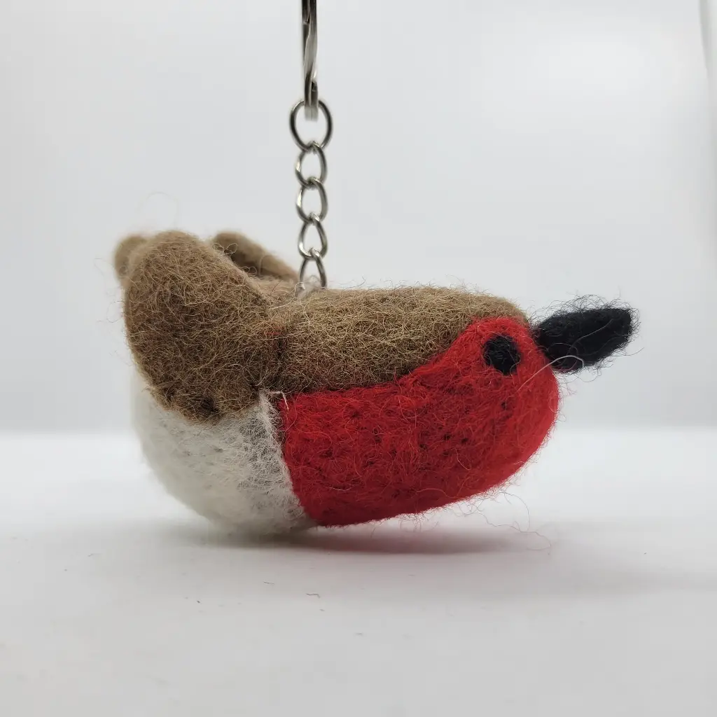 Felt Robin Keychain