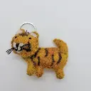 Felt Tiger Keychain 