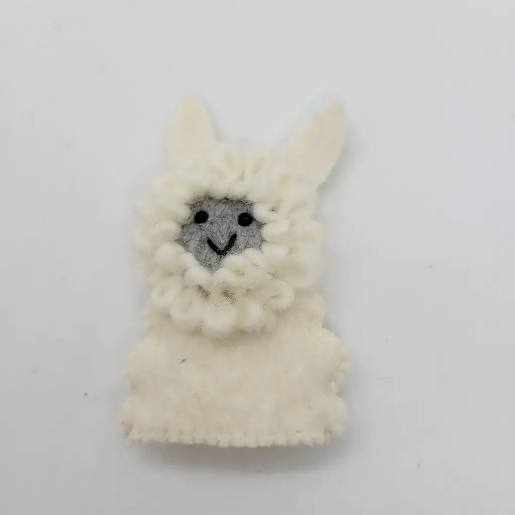 Felt Sheep Finger Puppet