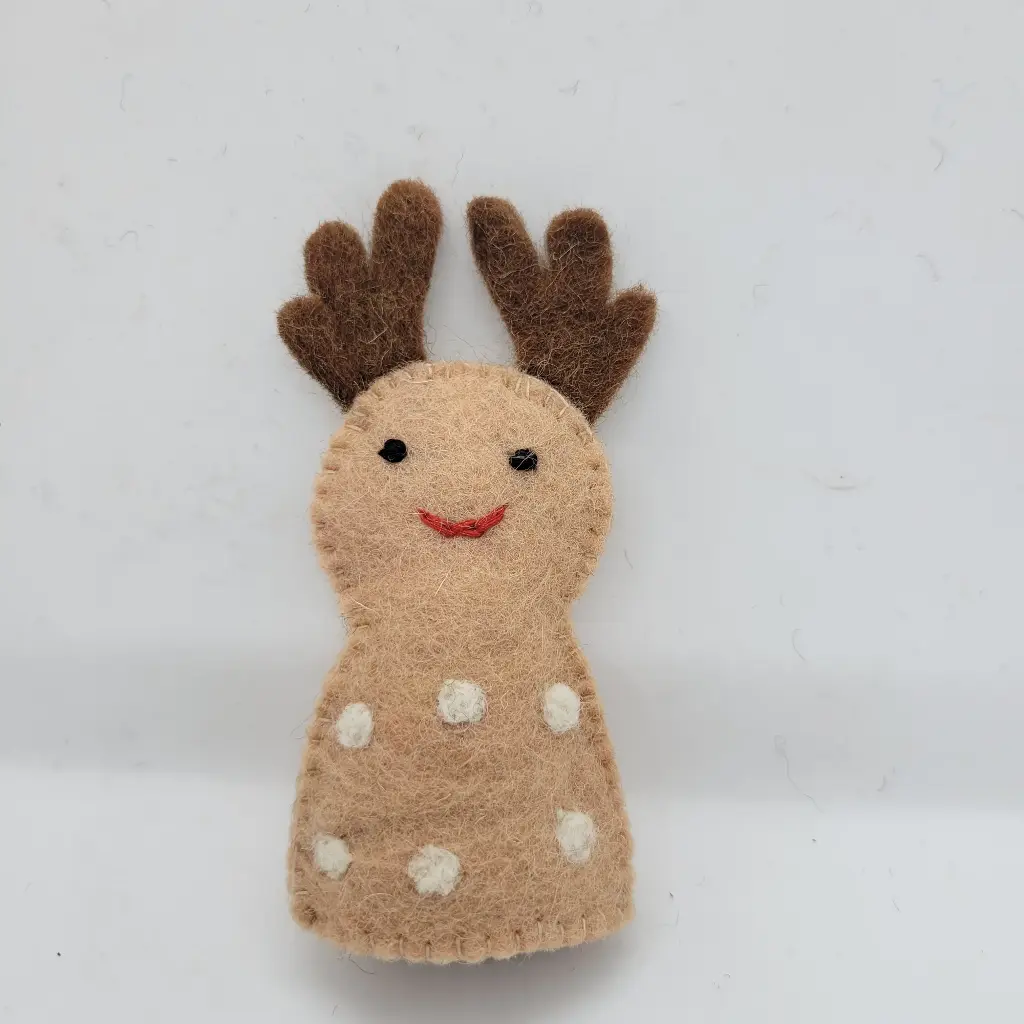 Felt Deer Finger Puppet