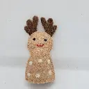 펠트 사슴 손가락 인형