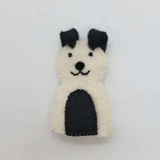 Felt Dog Finger Puppet