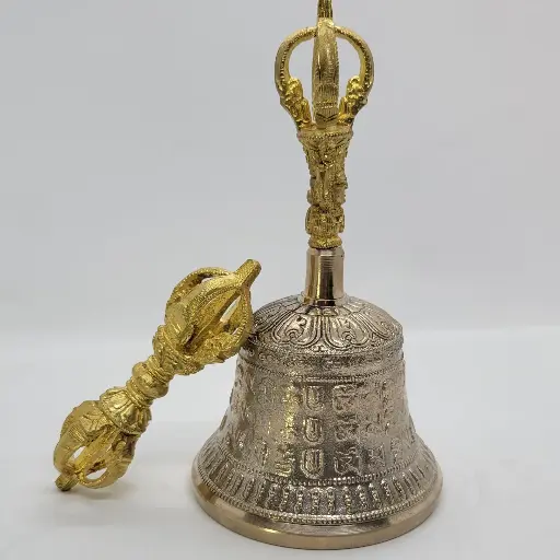 Golden Wisdom Bell & Vajra Set 1
