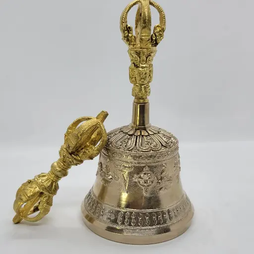Golden Wisdom Bell & Vajra Set 2