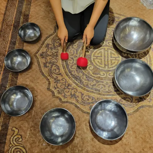 Midnight Lunar 7 Chakra Full Moon Singing Bowl Set – #ML7CSB022