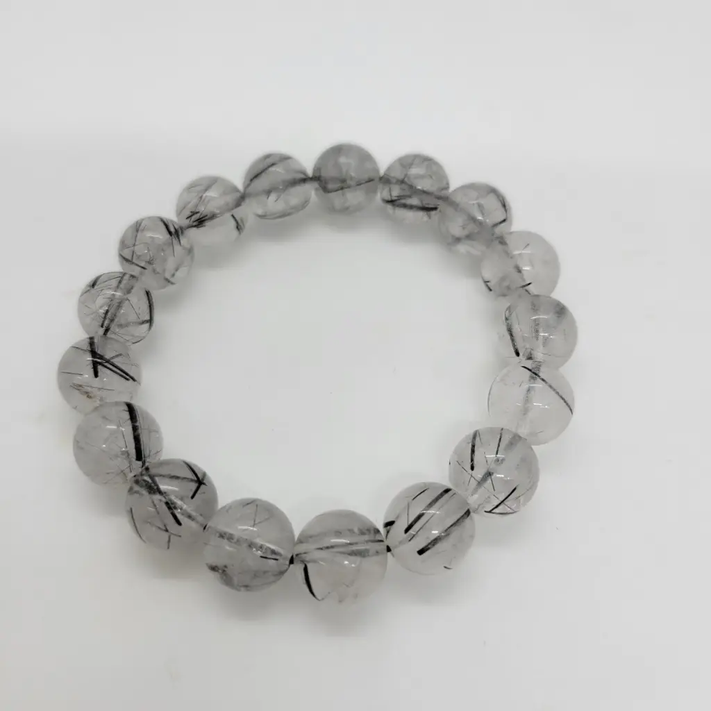 Black Rutilated Quartz Bracelet – #BRQB1034
