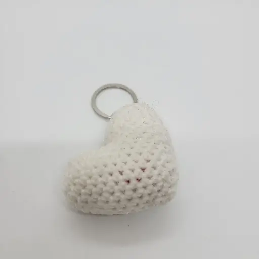 Heart Keychain(White)