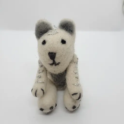 Felt Snow Leopard