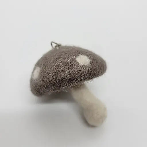 Felt Mushroom Keychain