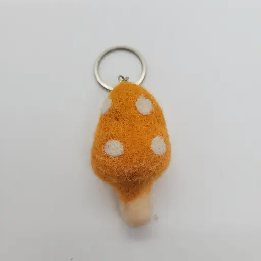 Felt Mushroom Keychain