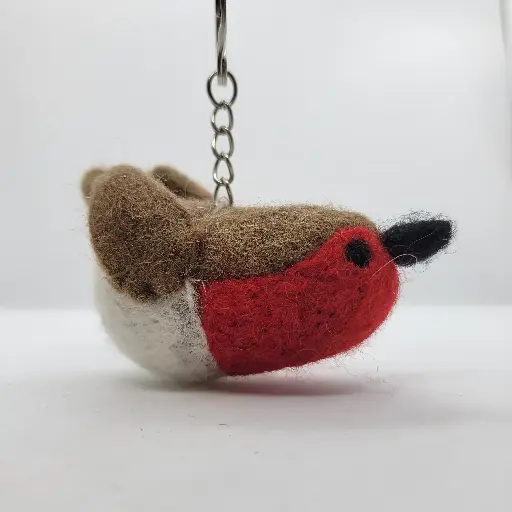 Felt Robin Keychain