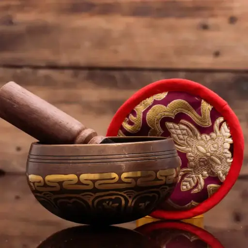 Antique Brown Singing Bowl Chakra