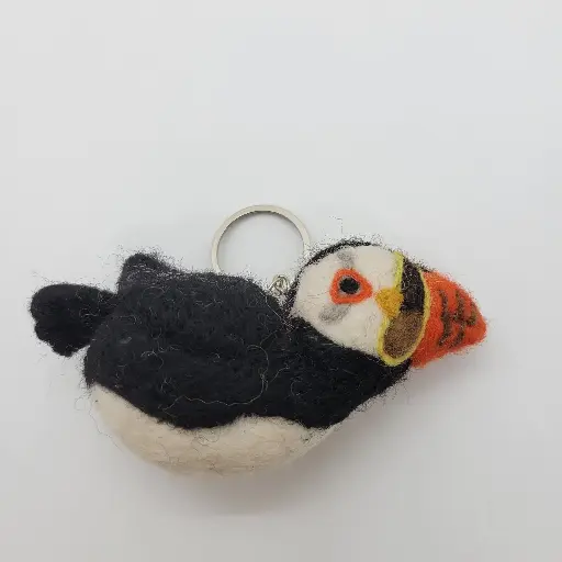 Felt Puffin Keychain