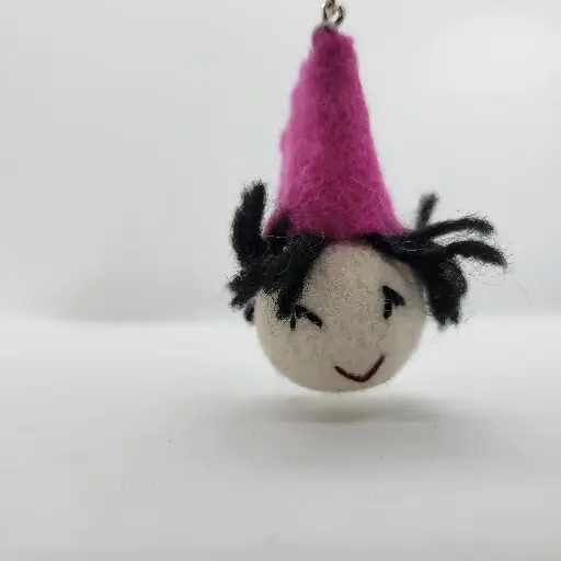 Felt Jester Keychain