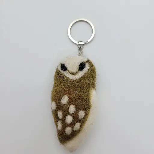  Felt Owl Keychain