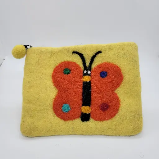 Golden Butterfly Bliss Pouch