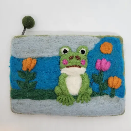 Tranquil Pond Frog Pouch