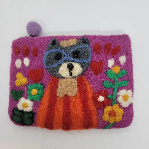 Superhero Raccoon Pouch