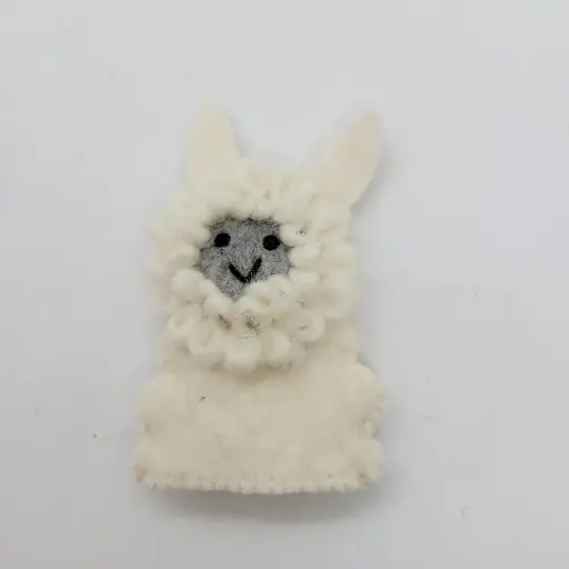 Felt Sheep Finger Puppet